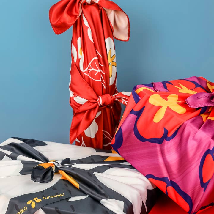 Keiko Furoshiki - Vendita all'ingrosso Carta da regalo in fogli - Panno da regalo giapponese in tessuto riutilizzabile Furoshiki3