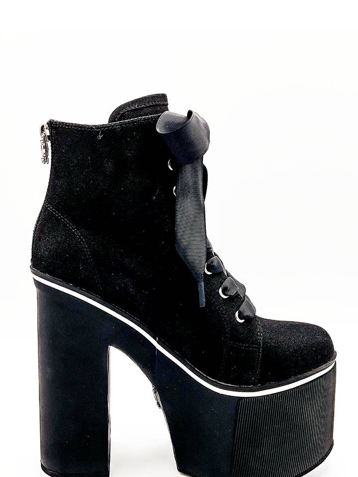 Charla Tedrick Footwear - Wholesale Platform Heels - Women's - Heartcore Platform Sneaker - Black4