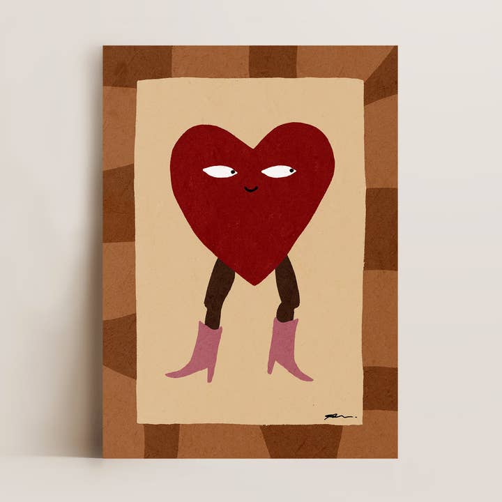 Heart Cowgirl Print for wholesale by Alluvion