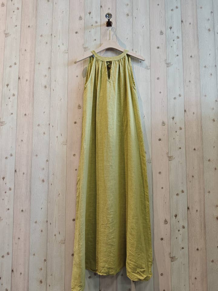 Linen & More - Wholesale Dress - Women's - REF 72330 DRESS WITH BACK BOW 100% LINEN