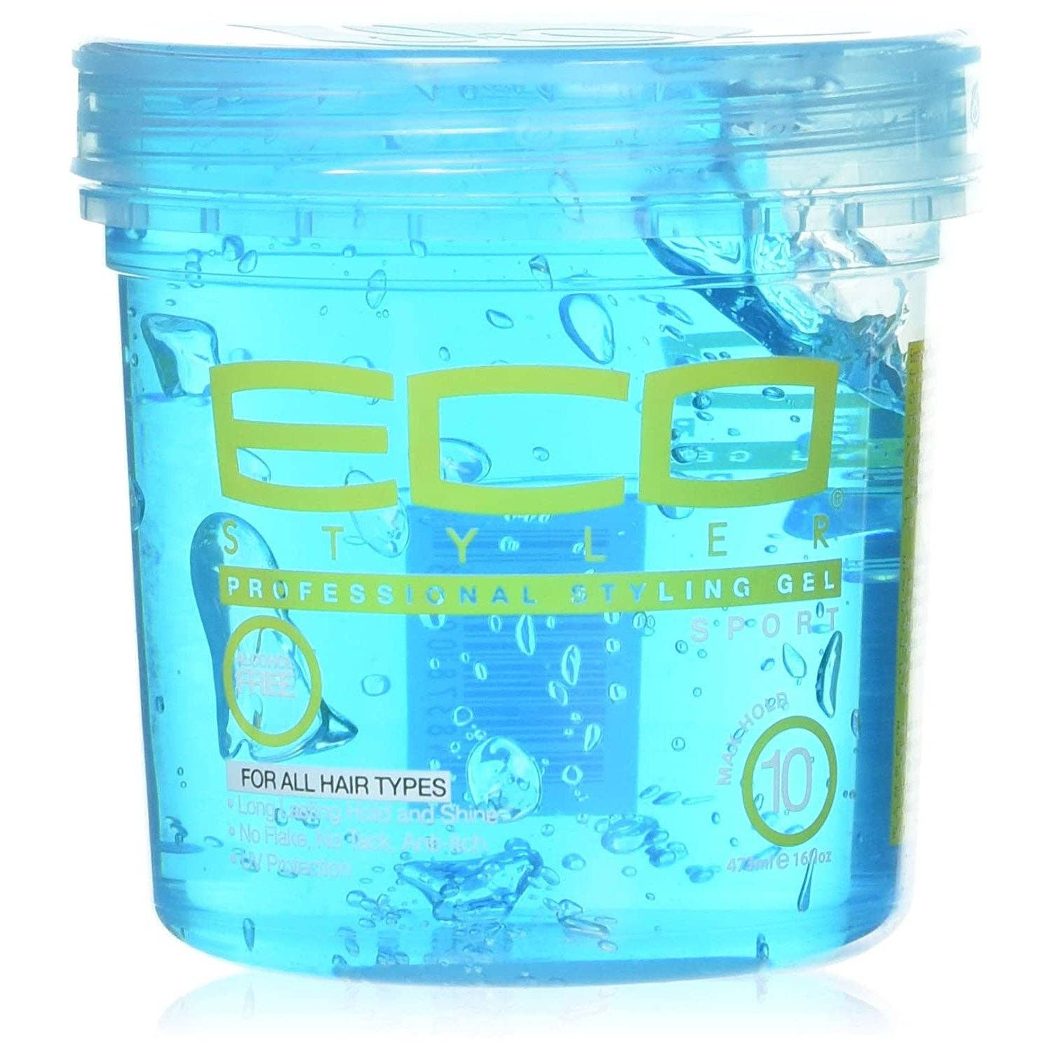 KT Supply - Vente Gel/mousse de coiffage - Gel coiffant écologique Blue Sport Blue, 16 oz0