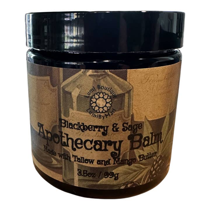 Baume d'apothicaire avec suif et beurre de mangue pour la vente par LumiByMari