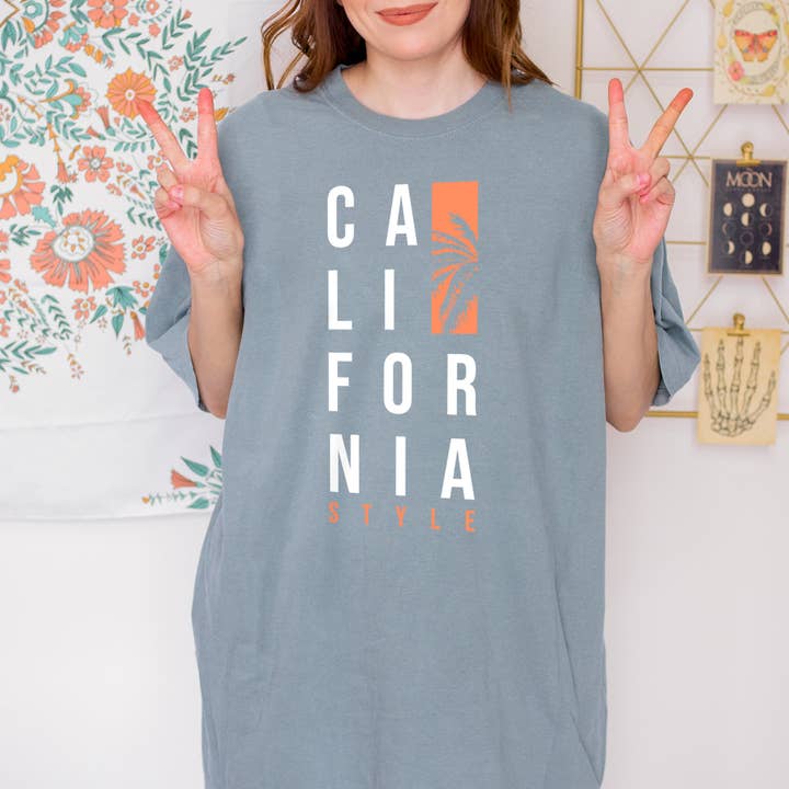 Summer unisex California Style Tee for wholesale by Emogifts