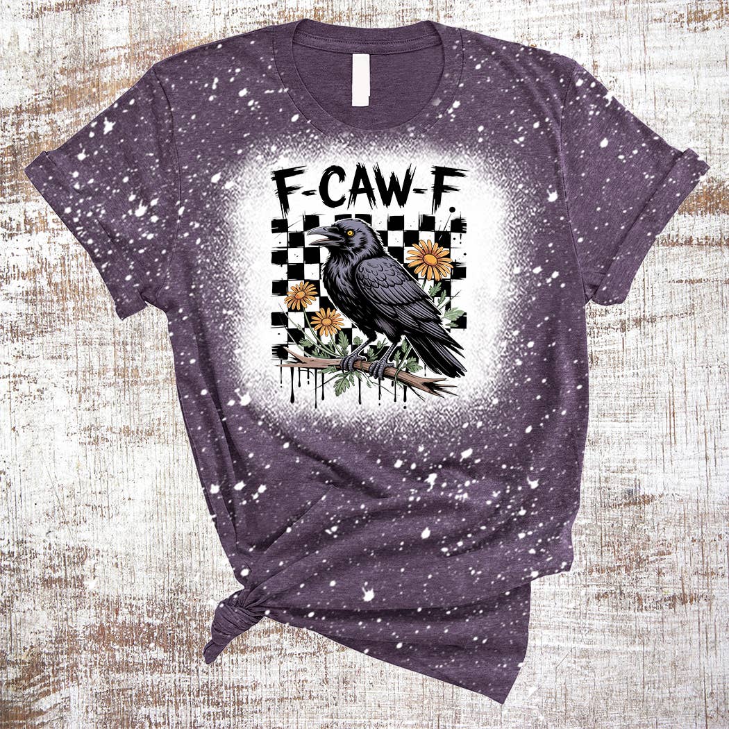 Sweet Tees - Wholesale T-Shirt (Graphic) - Women's - F-Caw-F Funny Sublimation Bleached Tee
