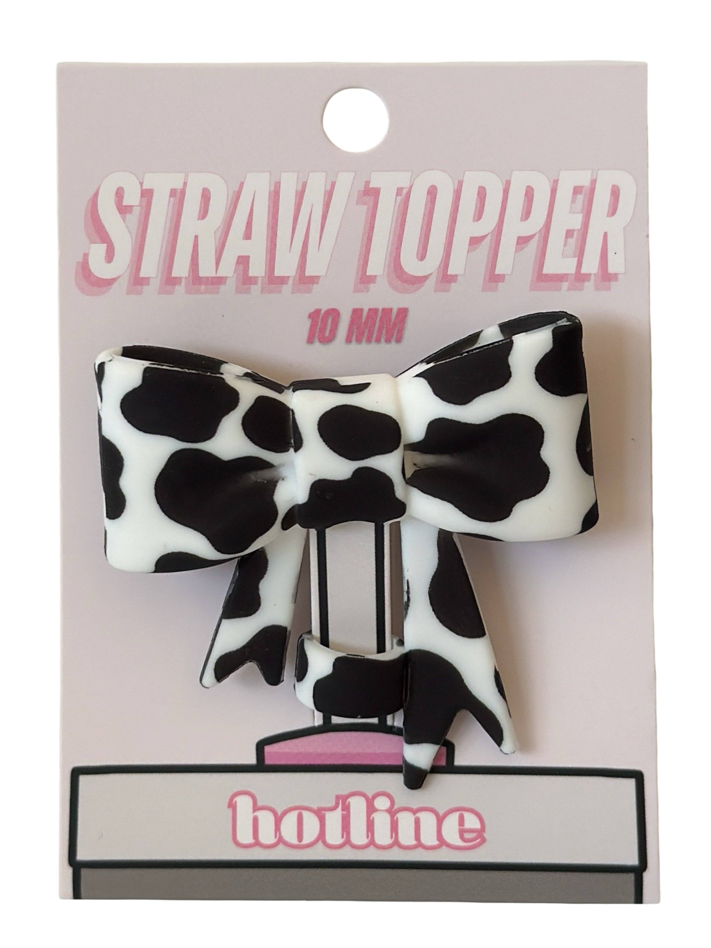 Shop Hotline - Wholesale Drink Topper - Large Bow Straw Toppers30
