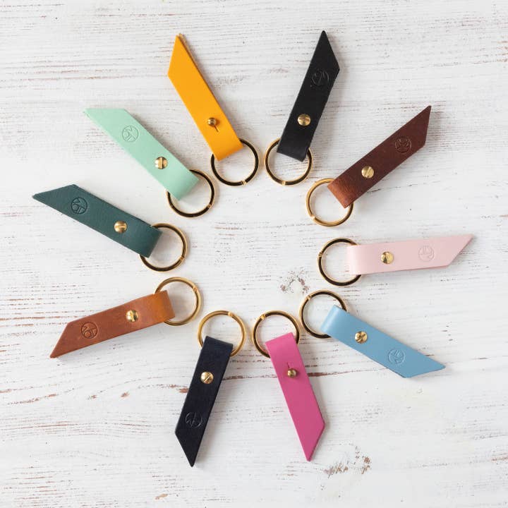 Leather Keyring for wholesale by WILLIAMS HANDMADE