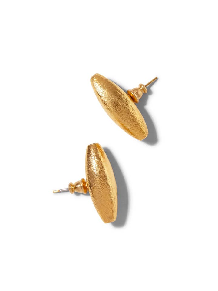 Zeppelin Gold Stud Earrings for wholesale by JAREDJAMIN