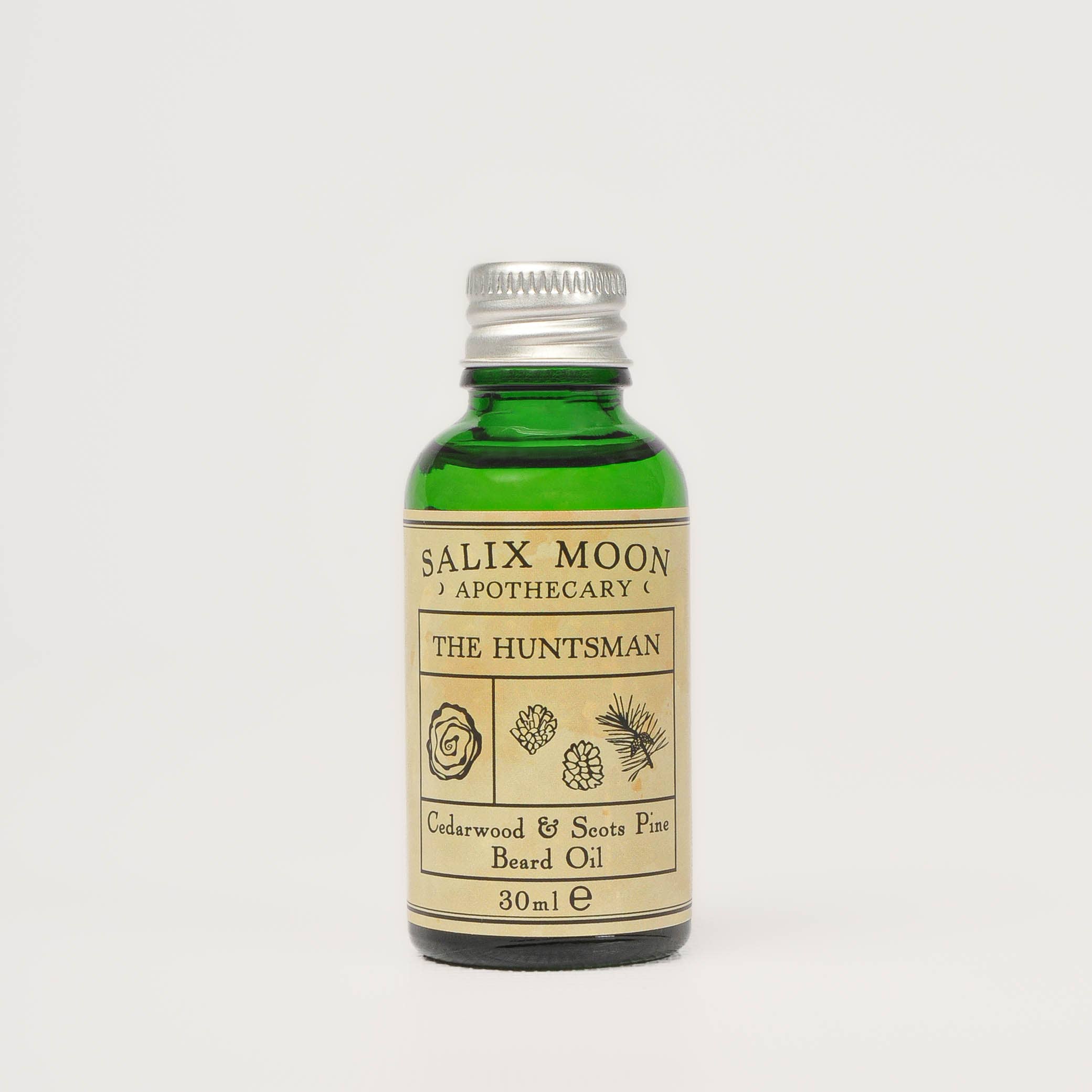 Salix Moon Apothecary - Wholesale Beard styling product - Botanical Beard Oil | Cedarwood and Scots Pine Needle1