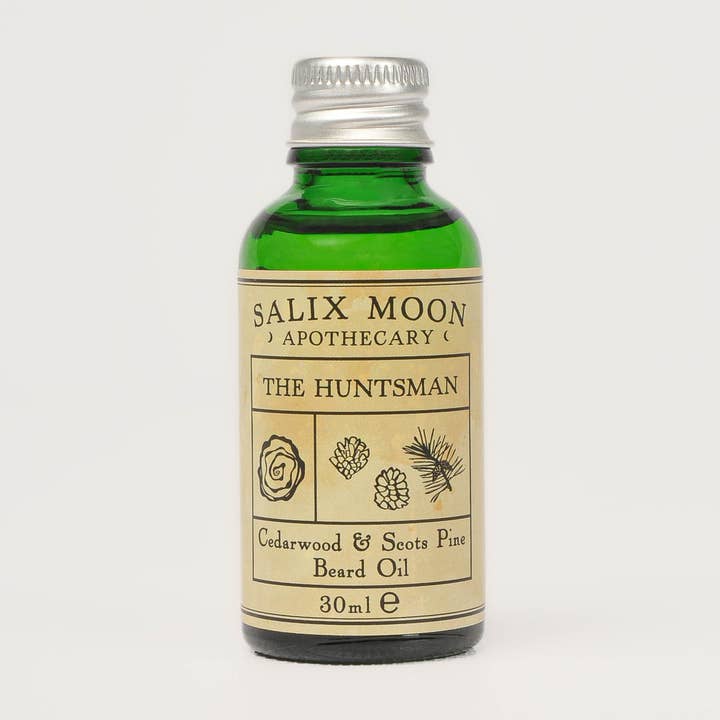 Salix Moon Apothecary - Wholesale Beard styling product - Botanical Beard Oil | Cedarwood and Scots Pine Needle1