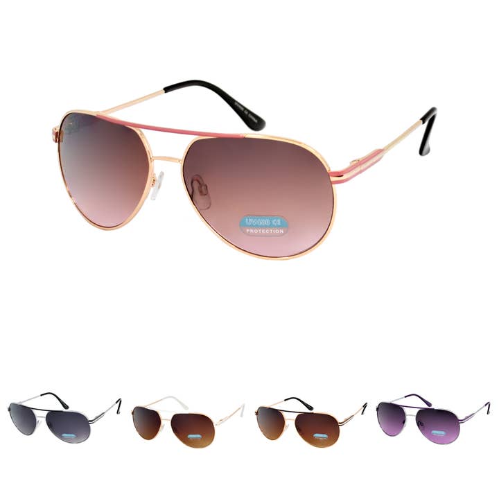 Modern Unisex Aviator Sunglasses – UV400 Gradient Lens HJ1003 for wholesale by Hot Sunglasses Wholesale