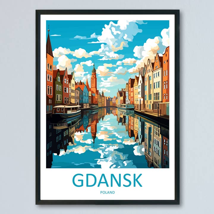 Póster de Viaje de Gdansk, Polonia para venta al por mayor de TravelzonaArt