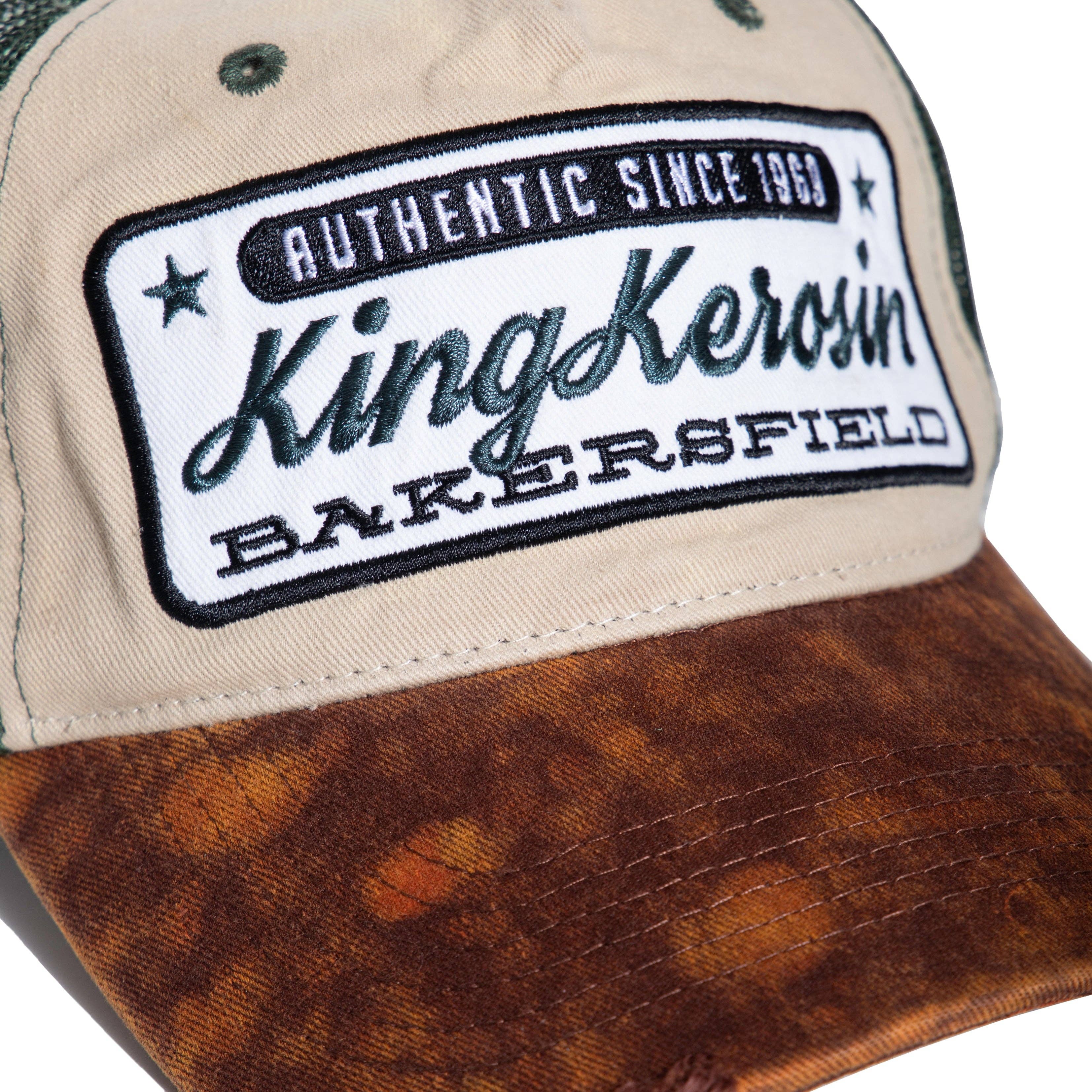 beige Trucker cap in used look "Bakersfield" for wholesale on Faire5