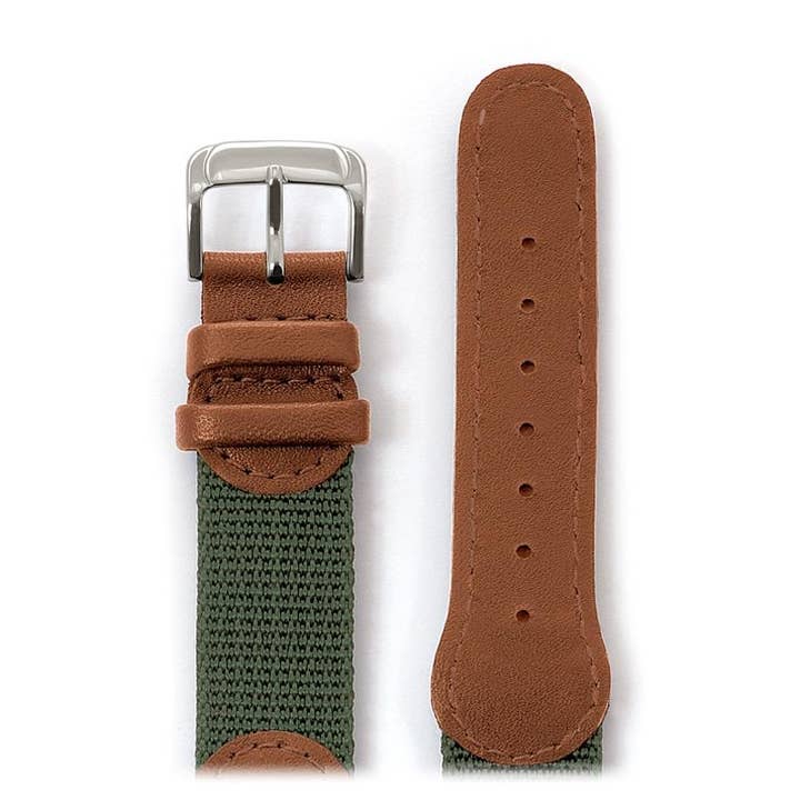Speidel - Wholesale Watch Band/Strap - Men's - Mens Swiss Army Style Leather Watchband in Black, Tan and Green9