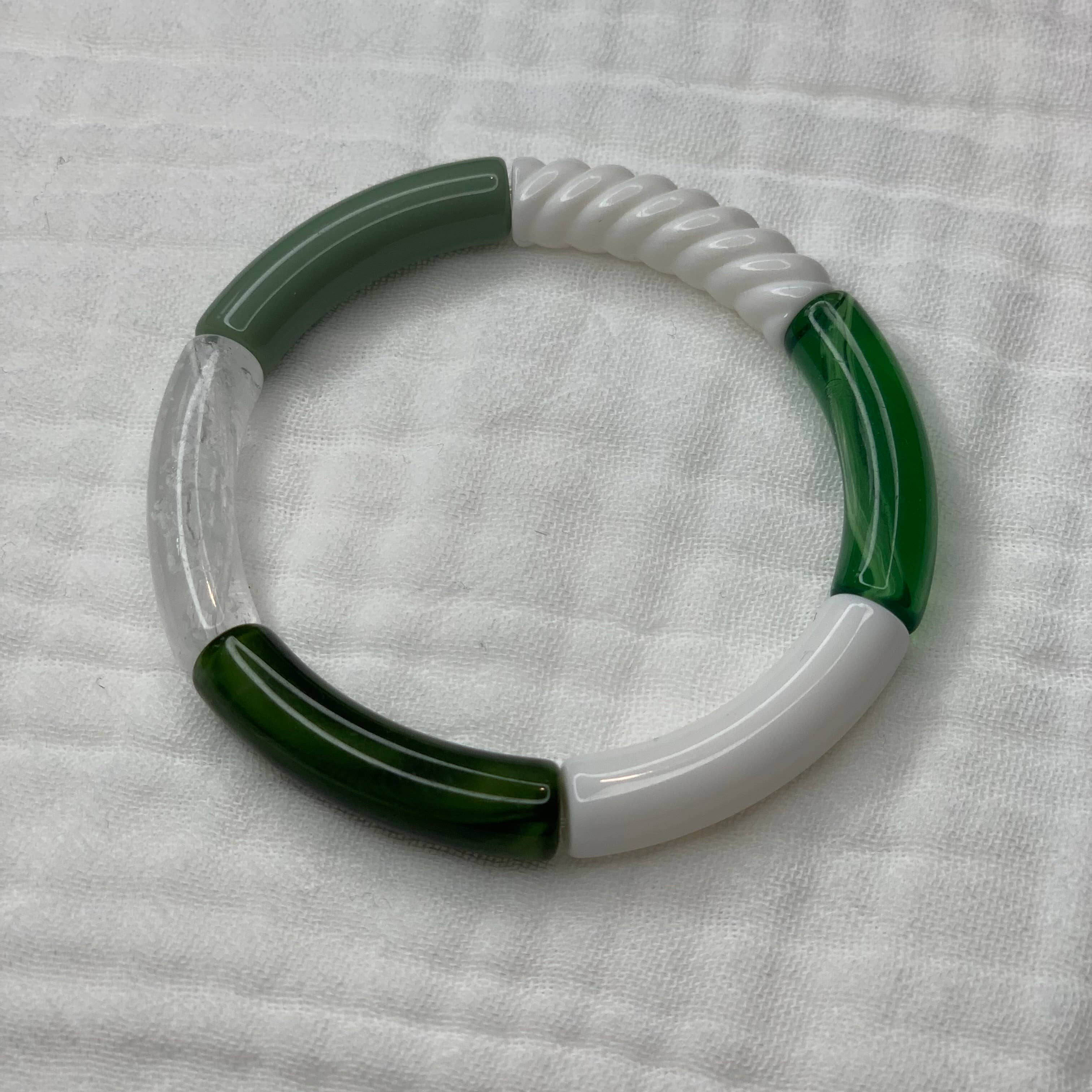 Manacreations – wholesale Pärlarmband – Elastiska bangles i khakitoner10