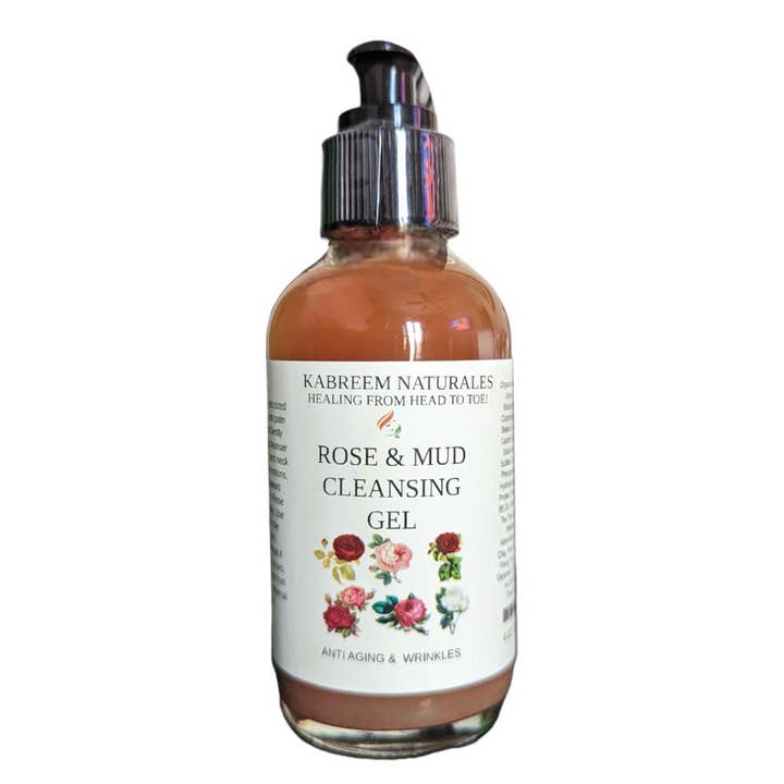 Rose & Mud Gel Face Cleanser for wholesale by Kabreem Naturales