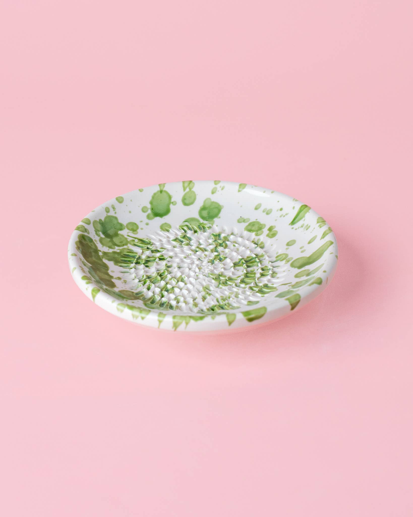Alfar Tierra Cocida – wholesale Grater – Small Ceramic Garlic Grater Plate / Moss5