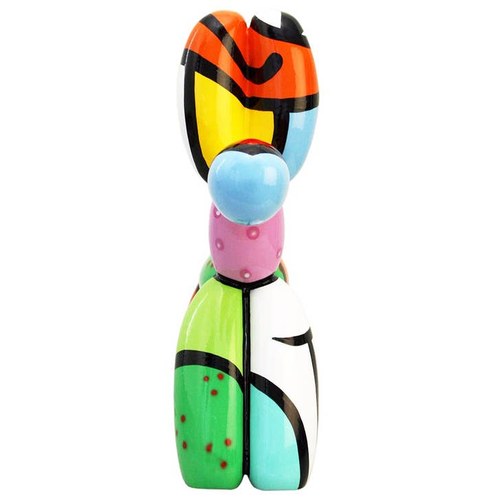 JULIARTE – wholesale Dekorativ statyett – BALLON DOG SWEETY - handmålad konstfigur1