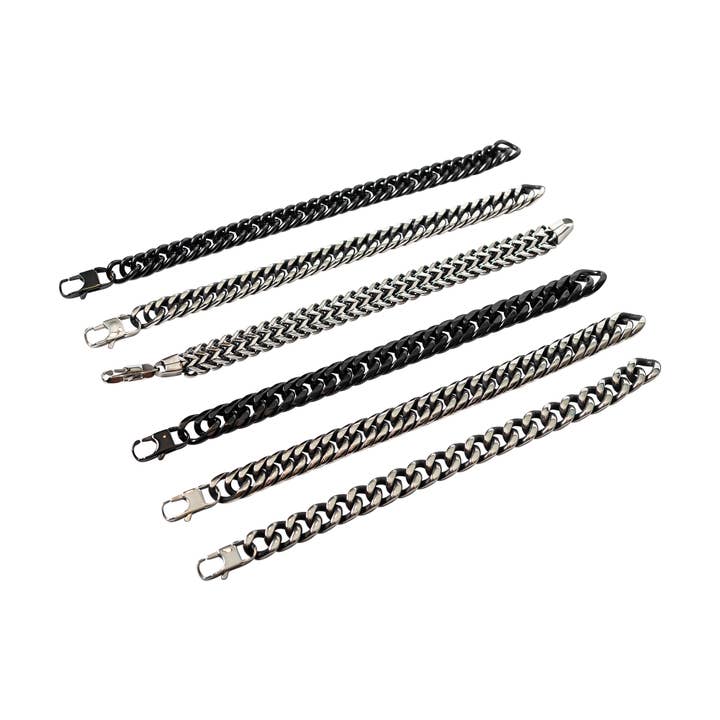 Mad Man - Wholesale Cuff Bracelet - Stainless Link Cuff
