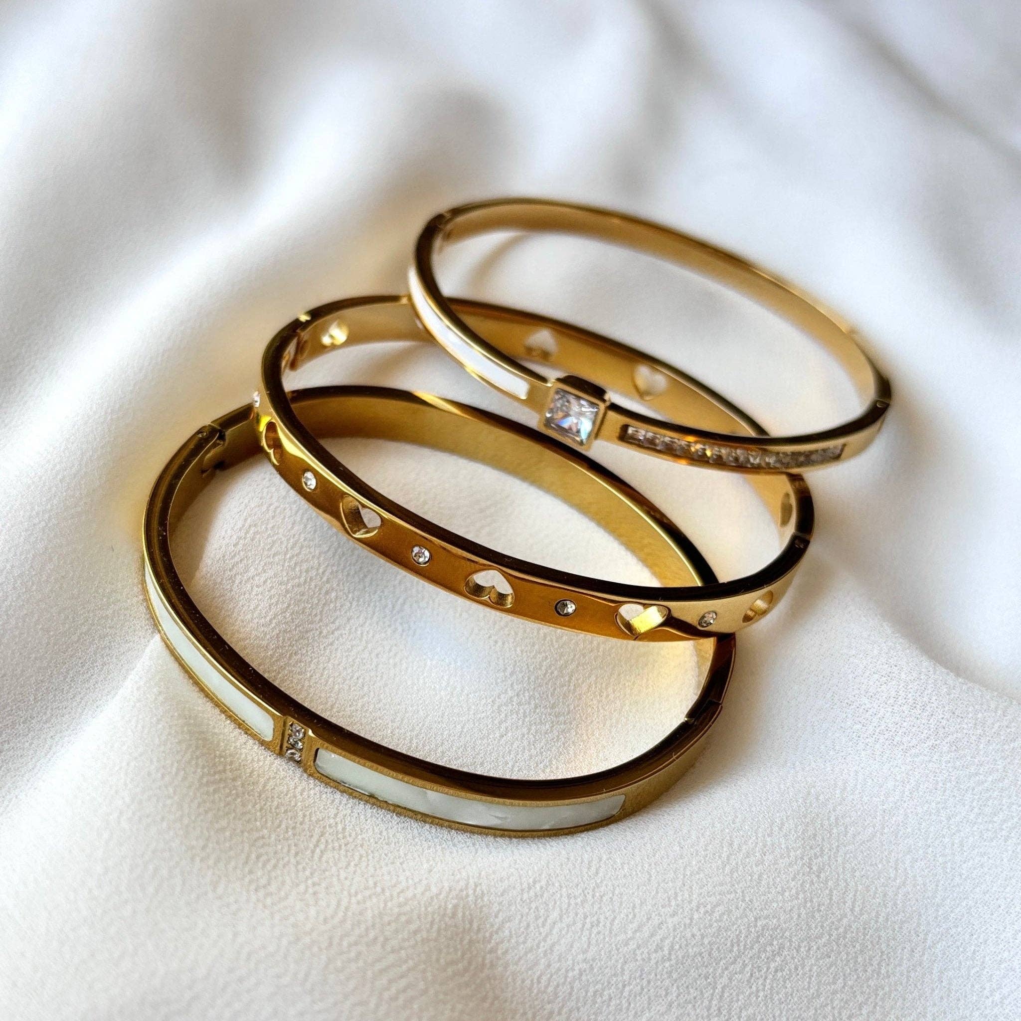 DUESTELLE ITALIA – Großhandel Manschettenarmband – MUTTERPERLE - Starres Armband aus Perlmutt7