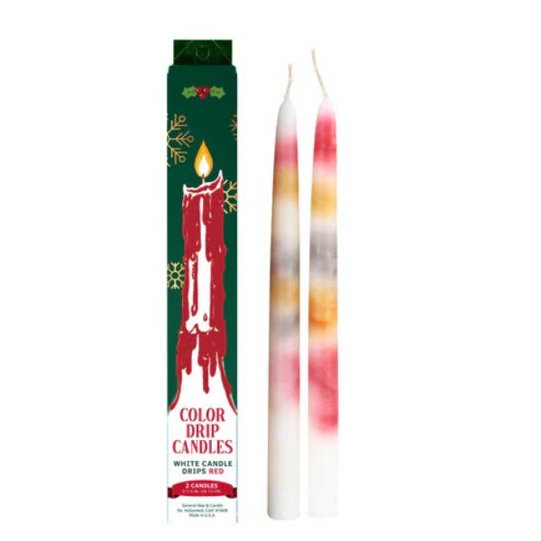 Candele a goccia rosse da 10" per Natale - 72 candele per la vendita all'ingrosso da parte di General Wax- Candles
