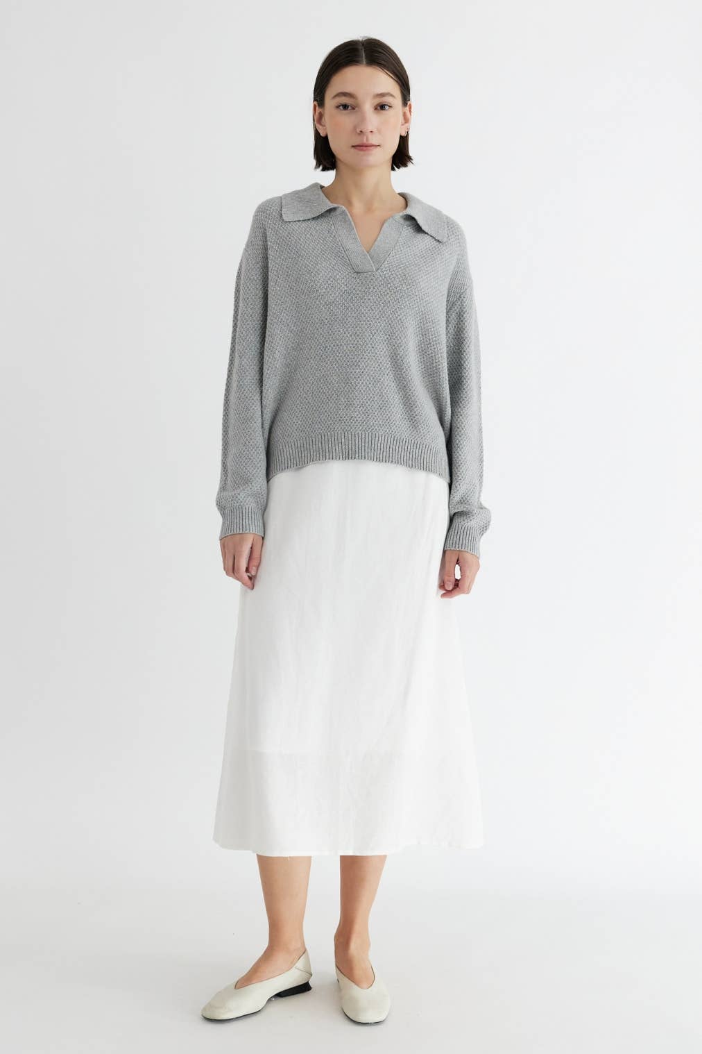 MOD REF - Wholesale Knit Sweater - Women's - The Archie Sweater | Polo Collared Knit Sweater23