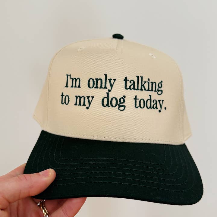 La Fête Goods - Wholesale Trucker Hat - Unisex - Talking to my Dog Canvas Hat3