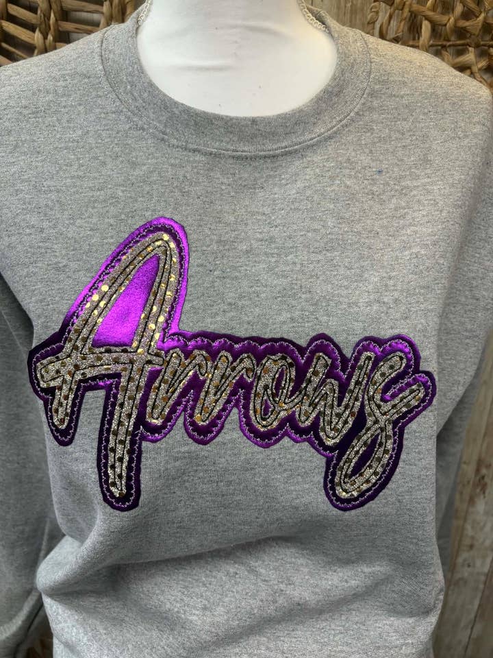 Arrows Double Applique Real Sequins Shirt for wholesale by Oasis Wholesale Apparel