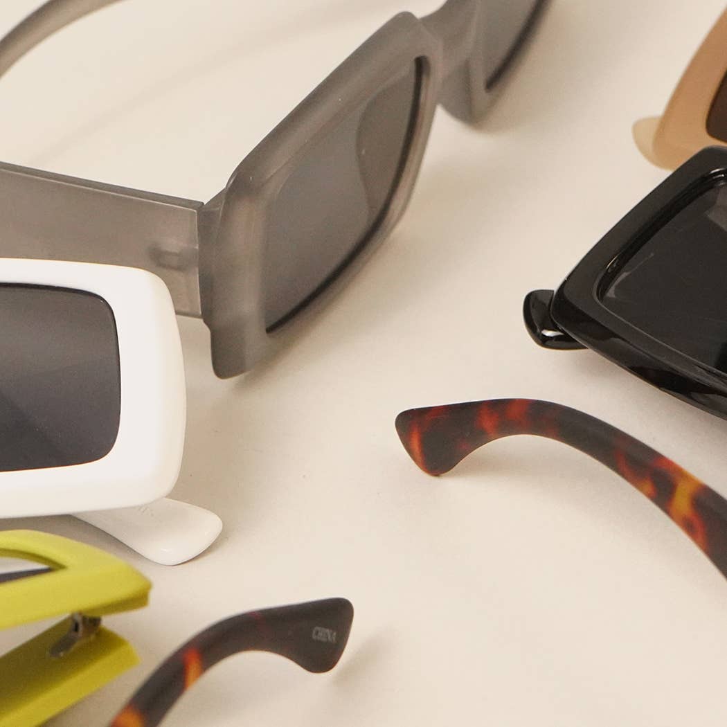 Assorted Acetate Rectangle Fashion Sunglasses for wholesale on Faire4