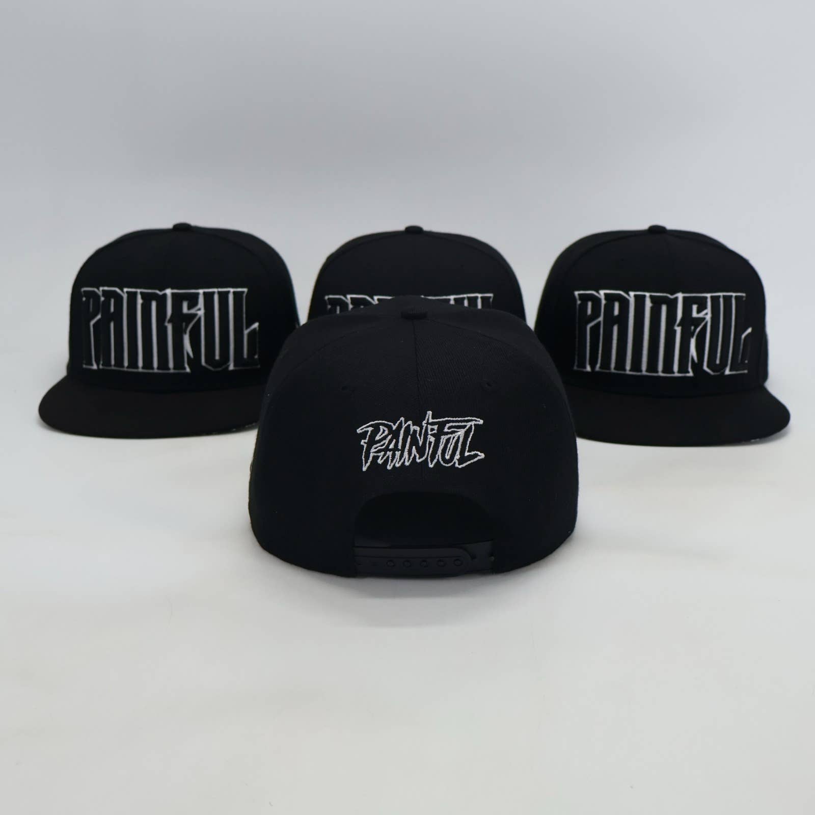 Painful Clothing - Wholesale Flat Brim Cap - Men's - Snapback Cap Painful STUDIO V24