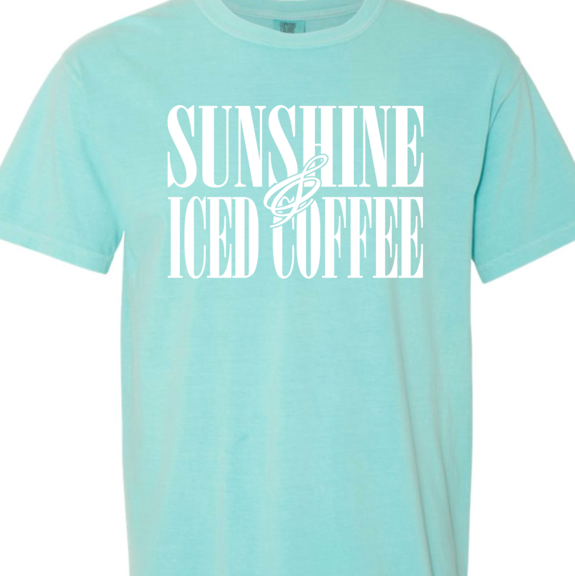 Kiki's Boutique - Wholesale Screen Printed T-Shirt - Women's - Sunshine and Iced Coffee Comfort Color Tee9