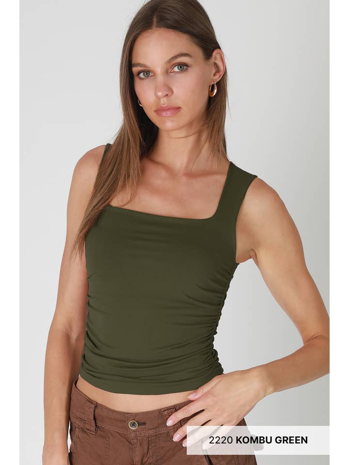 NIKIBIKI - Wholesale Tank Top - Women's - NS8408- Clean Line Square Shirred Top8