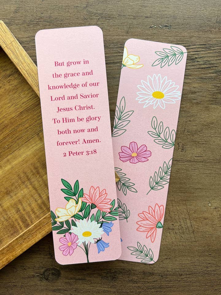 2 Pietro 2:18 Segnalibri Floreali per la vendita all'ingrosso da parte di Nadia Design Co