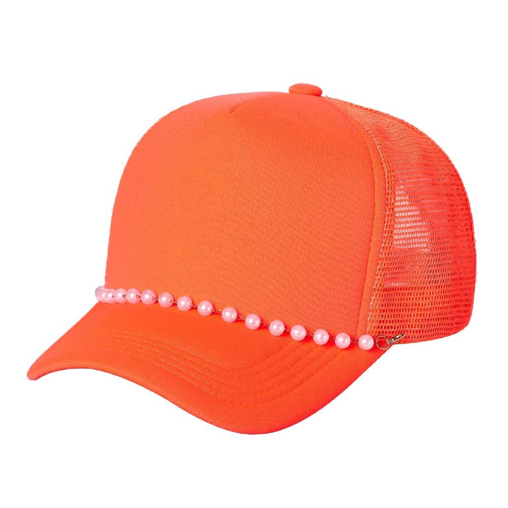 DOBBI - Wholesale Trucker Hat - Women's - Trucker Mesh Pearl Caps0