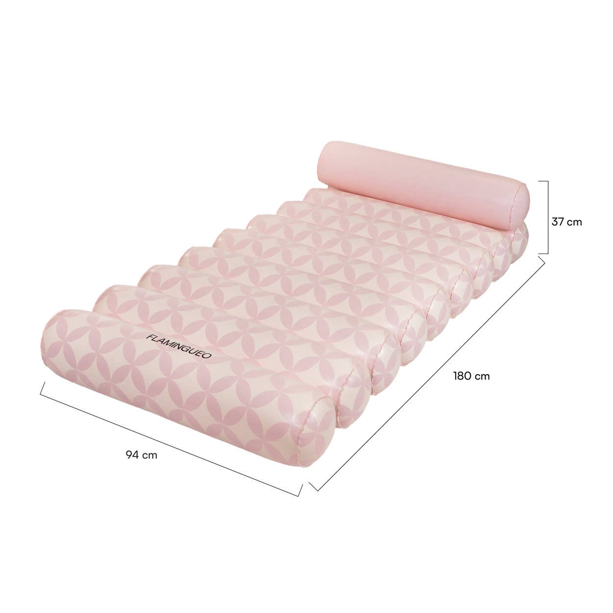 Flamingueo - Wholesale Beach Accessories - Pink cylinder lounger float3