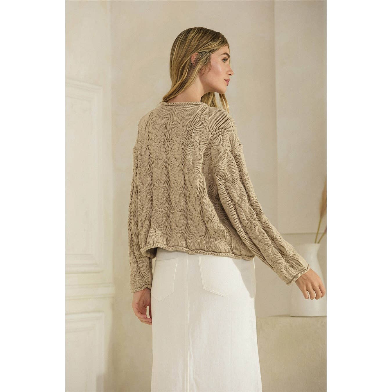 Honey Mango - Wholesale Knit Sweater - Women's - Cable knit sweater17