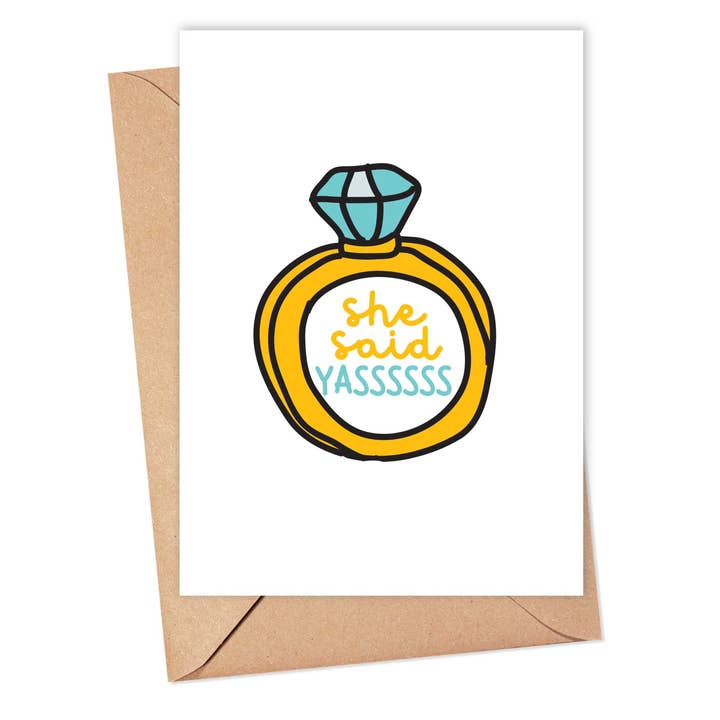 R is for Robo – wholesale Engagement card – Funny Engagement Card Wedding Cards Bachelorette Gifts Bride