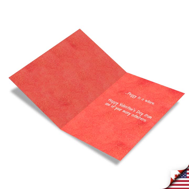 NobleWorks - Wholesale Valentine's Day Card - Valentine's Day Card - Peggy Is a Whore2