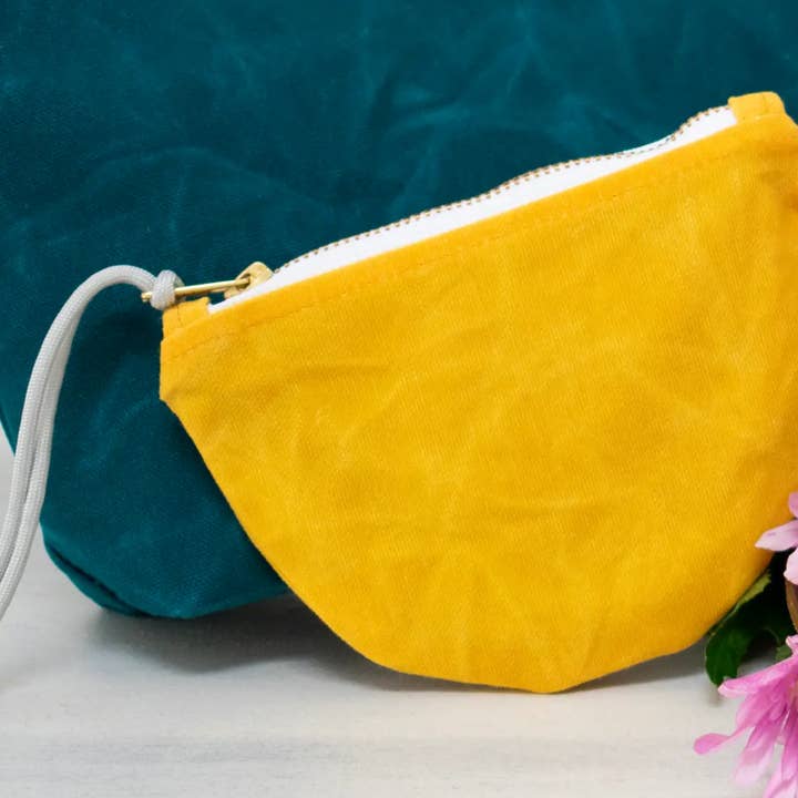 Newton Supply Co - Wholesale Pouch - Women's - waxed canvas moon pouch3