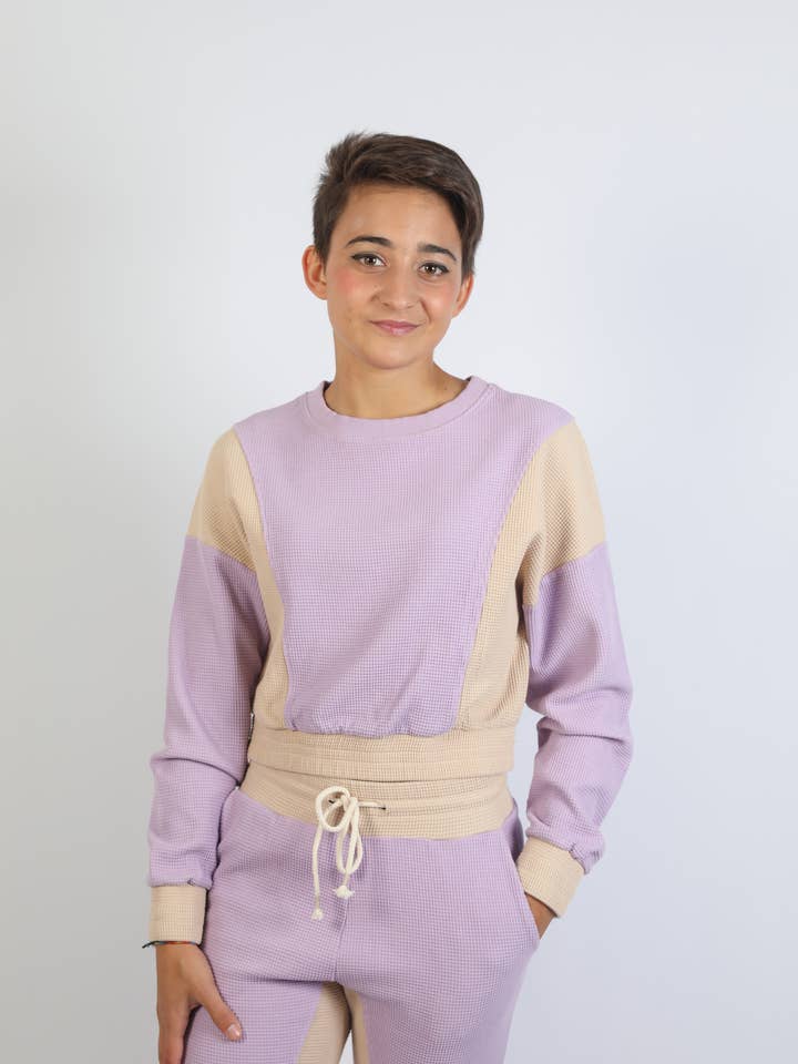 Sweatshirt til kvinder med blonder BY/SW27 for engroshandel hos CBYOU