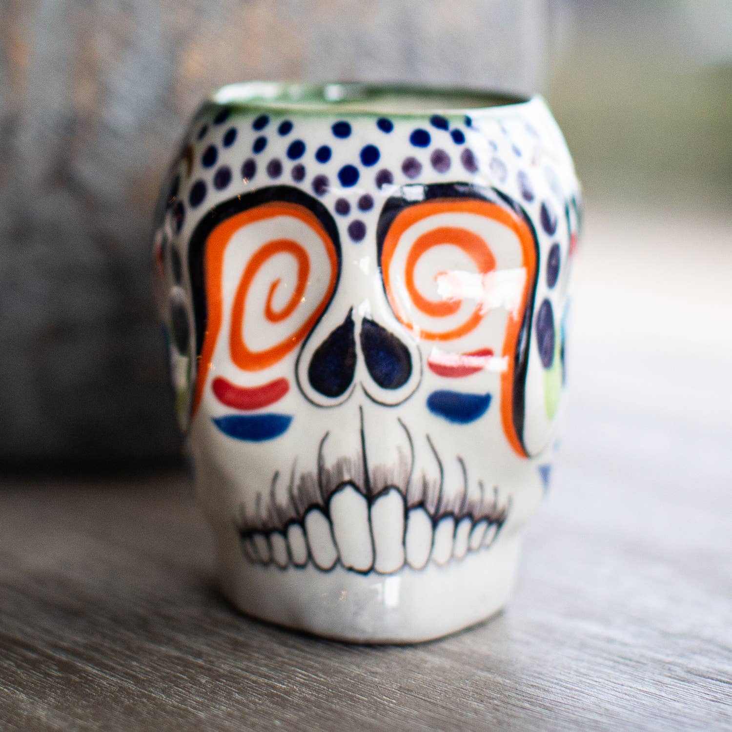 Lucia's Imports - Venta al por mayor Taza - Taza de café calavera de azúcar de comercio justo9