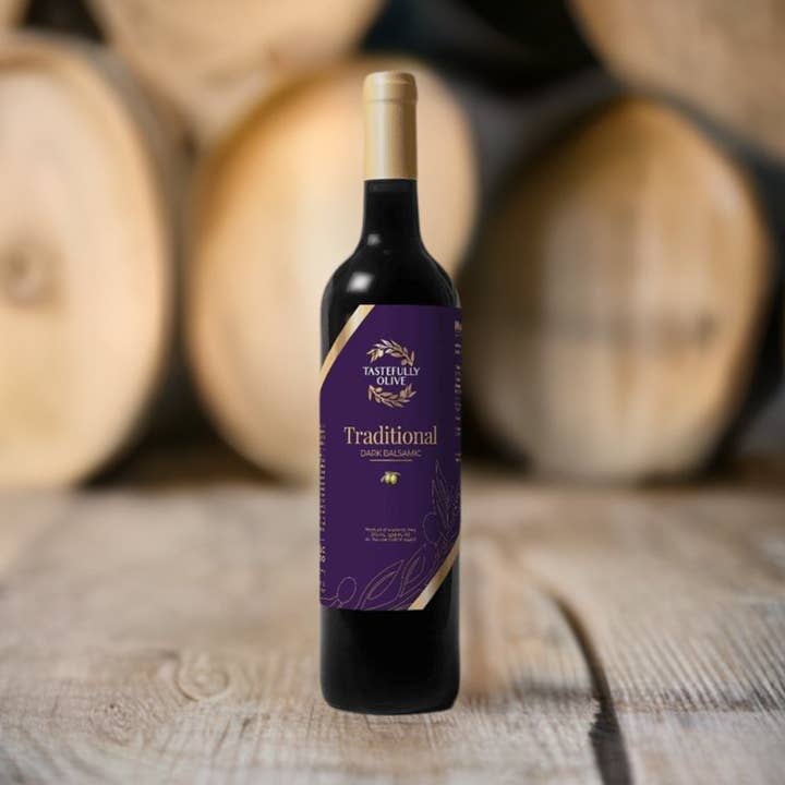 Traditional Dark Balsamic Vinegar for wholesale by Tastefully Olive