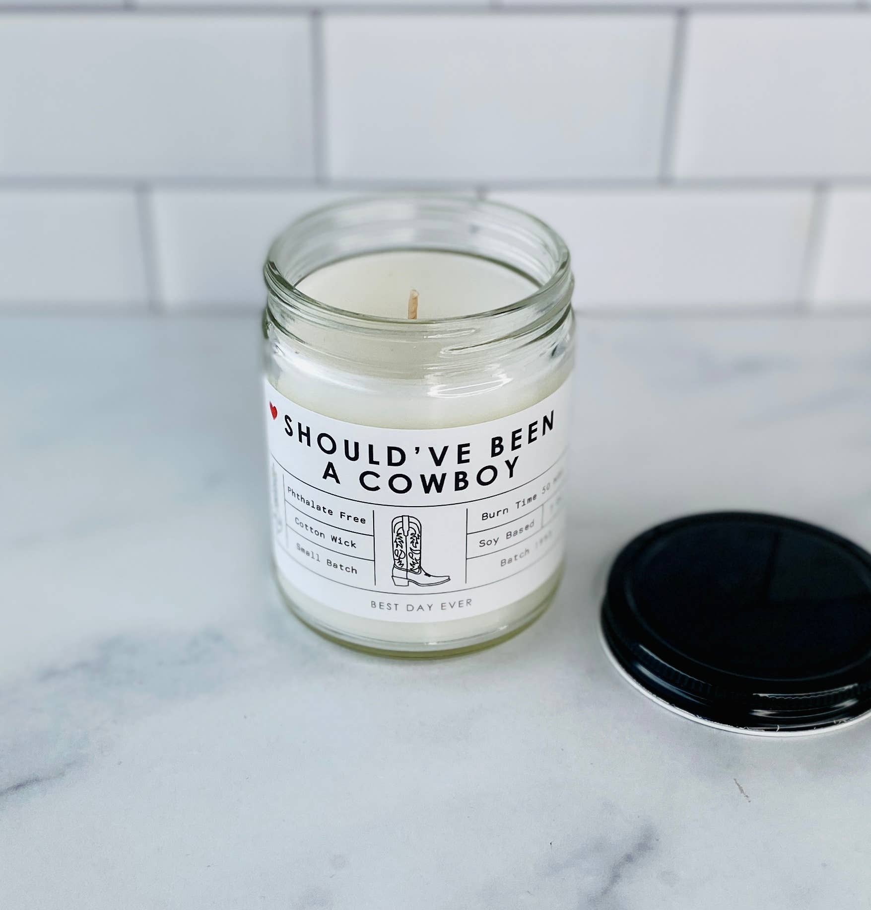 Rambling Caravan - Vendita all'ingrosso Candela in vasetto - Avrebbe dovuto essere una candela da cowboy3