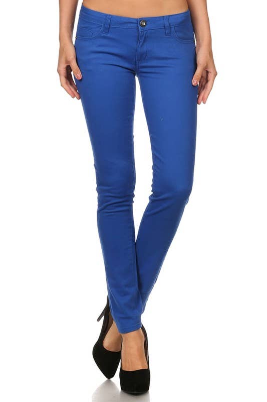 Bagel - Wholesale Jeans - Women's - Solid Mid Rise Skinny jeans Pants12