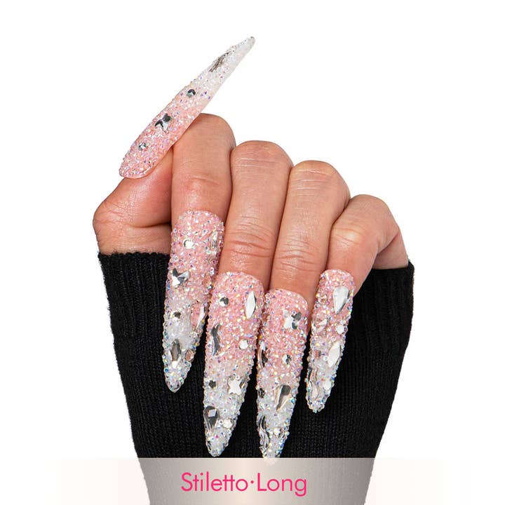 LOVFUL Berry Shake Handmade Reusable Full Cover Press on Nails H56 for wholesale by Laflare