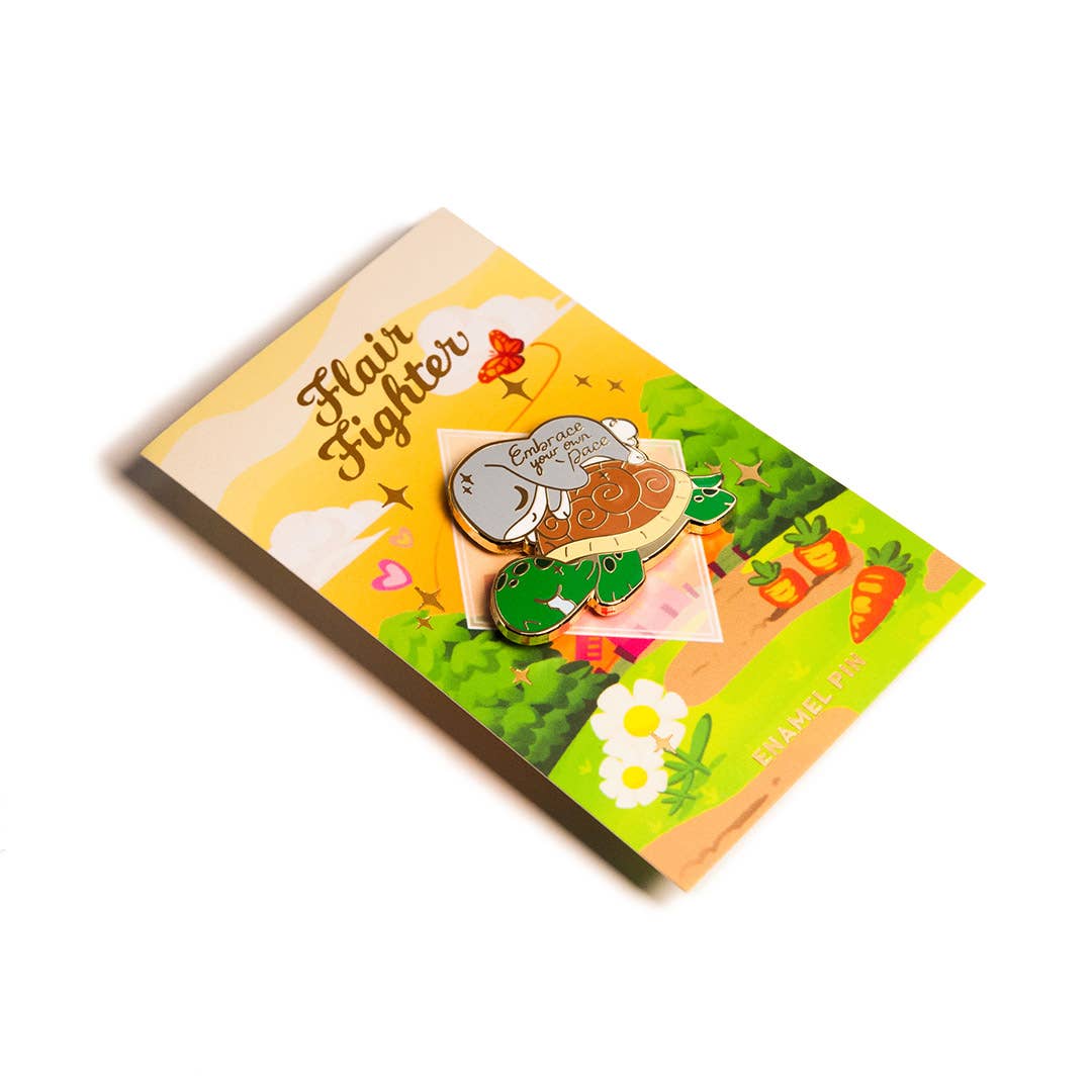 Flair Fighter - Venta al por mayor Botón/prendedor - Pin esmaltado de conejo y tortuga, regalo del día del padre, conejo2