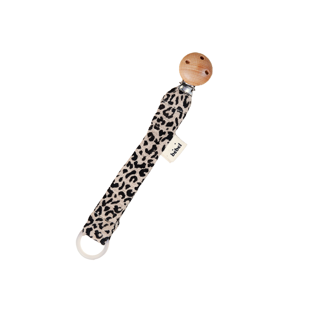 bebel - Wholesale Pacifier Clip - Baby - Leopard pacifier clip1
