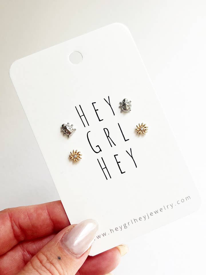 The Garden Stud Pack for wholesale by Hey Grl Hey Jewelry