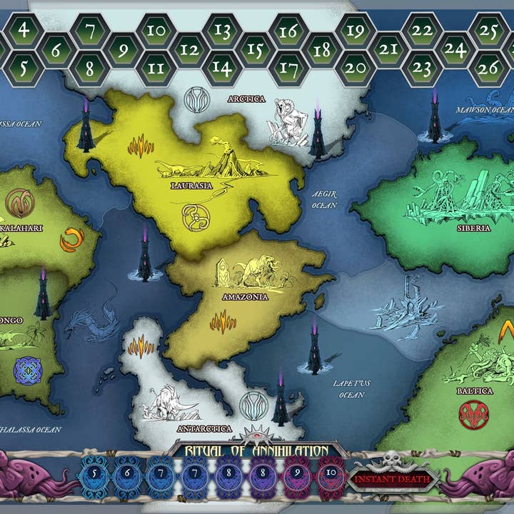 Quimbley's Toys and Games – Jogo de tabuleiro por atacado – Duelo das Guerras de Cthulhu - Extinção3