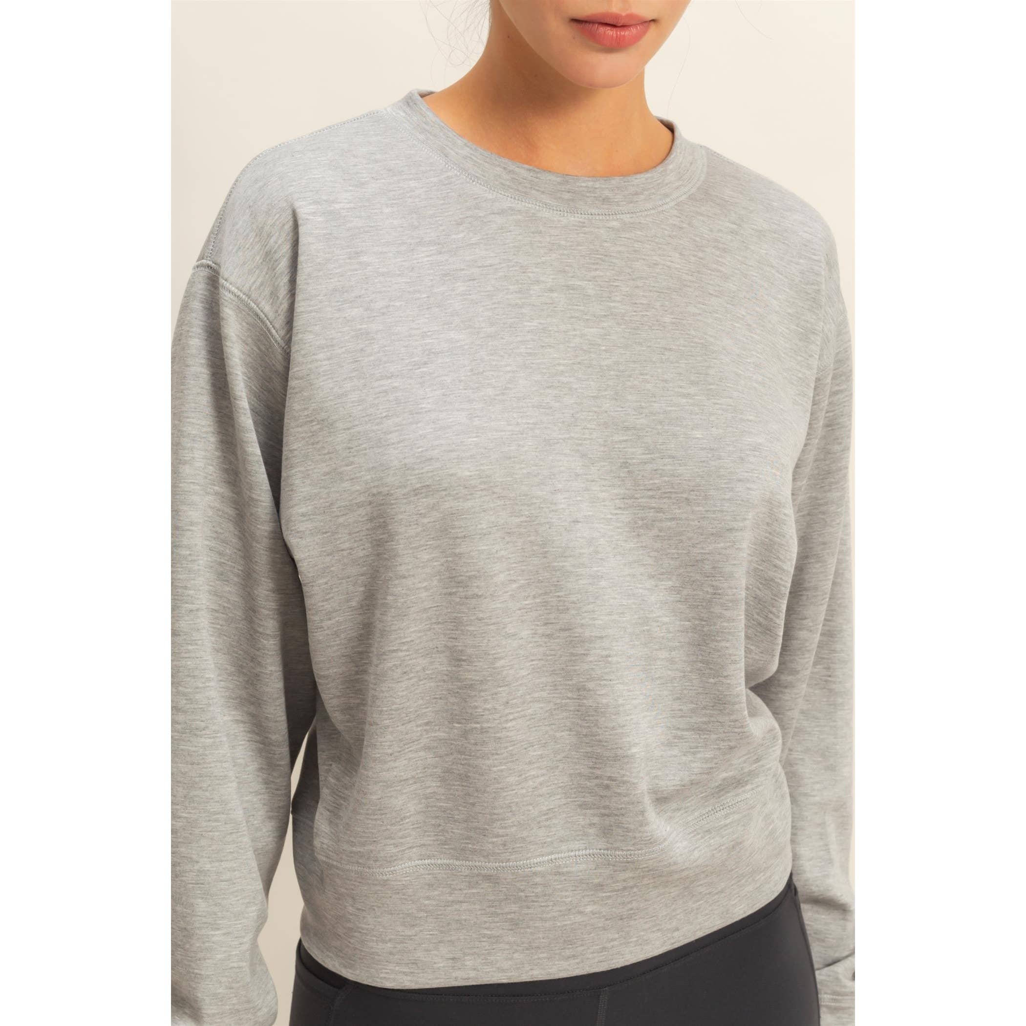 Double Zero – wholesale Sweatshirt - Dam – Dubbelstickad sweatshirt med rund hals24