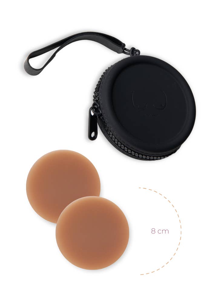 Boob-eez - Wholesale Nipple Pasties - Women's - x1 Silicone Travel Case + x1 Pair of "Headlight Hiders"20